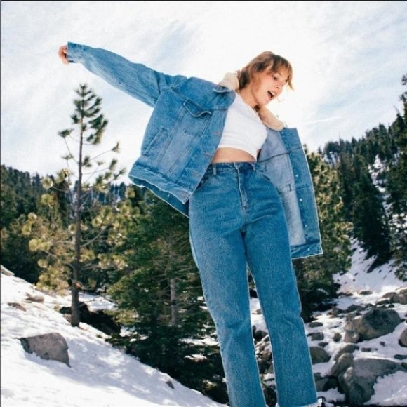 TRUE IMG Denim Jacket with Teddy Hoodie - Picture 9 of 9